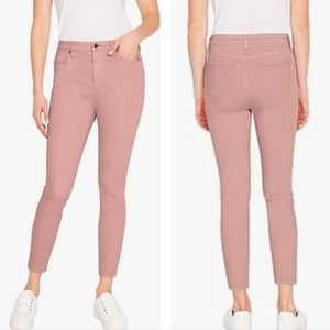 Buffalo David Bitton Mauve Pink Hugh Waisted Skinny Jeans Size 14/32